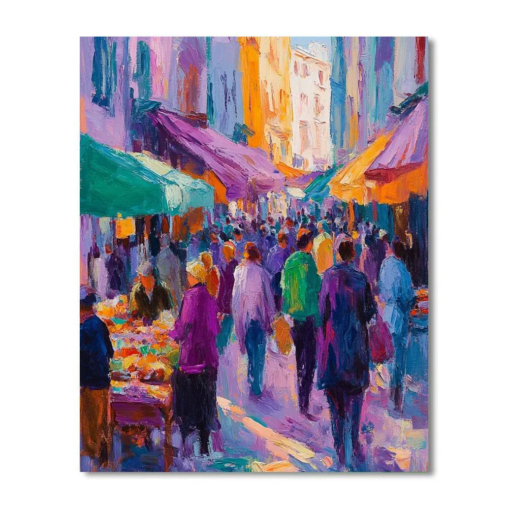 Marianne Von Werefkin Inspired Market Day paint by numbers