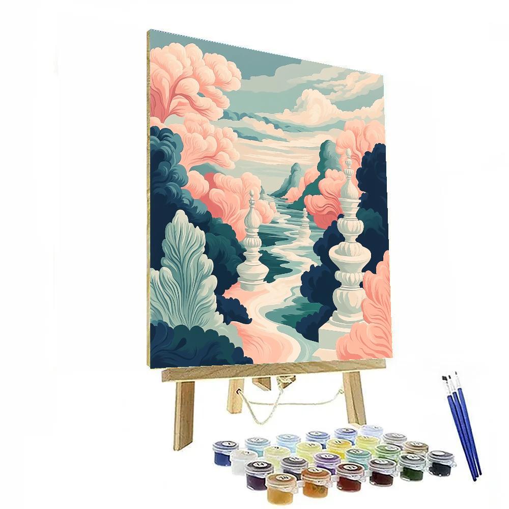 Michelangelo Inspired Coral Symphony paint by color