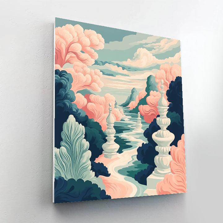 Michelangelo Inspired Coral Symphony paint by color