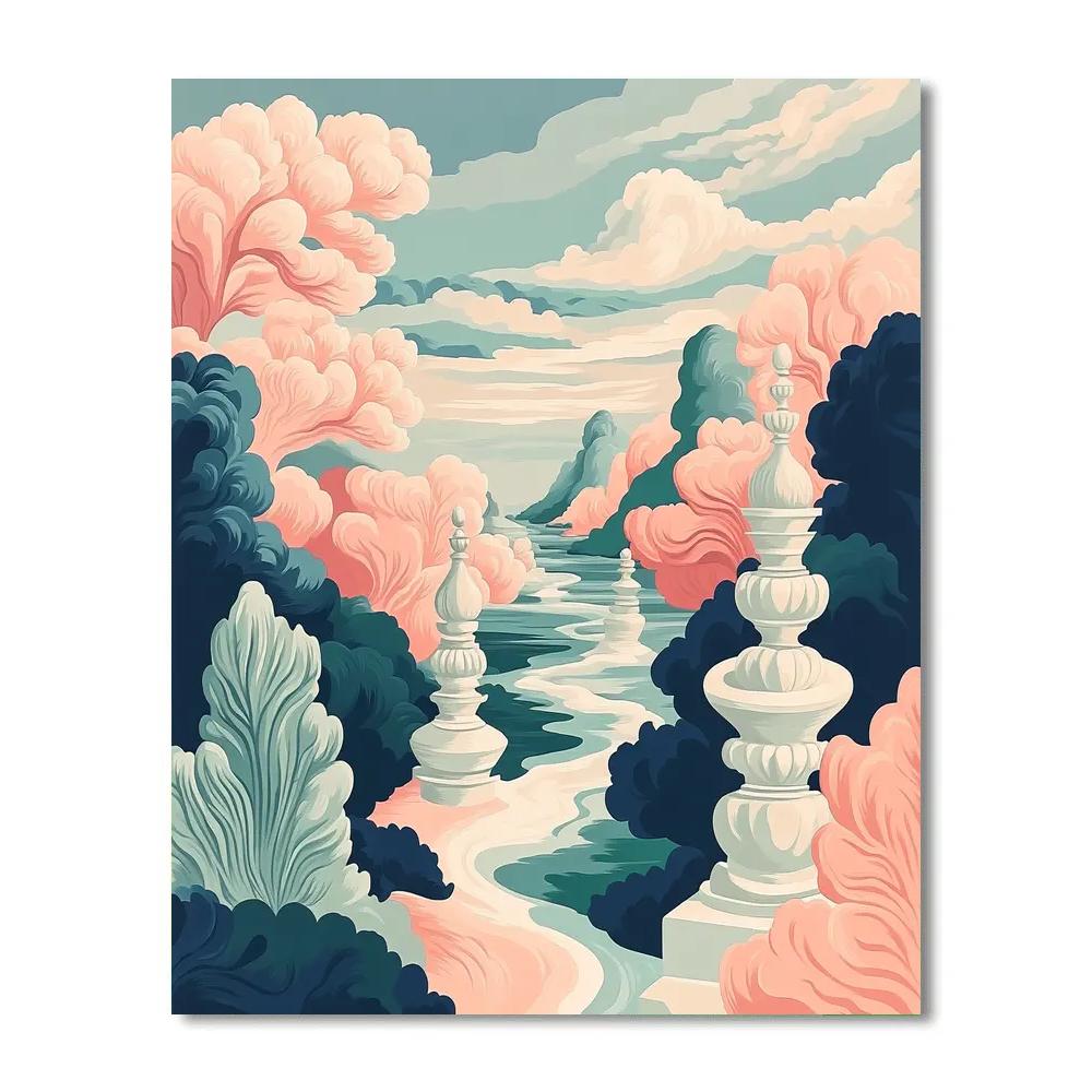 Michelangelo Inspired Coral Symphony paint by color