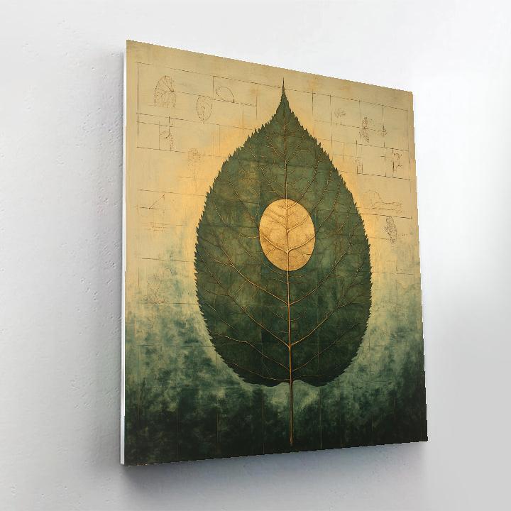 Leonardo Da Vinci Inspired Botanical Eclipse paint by color