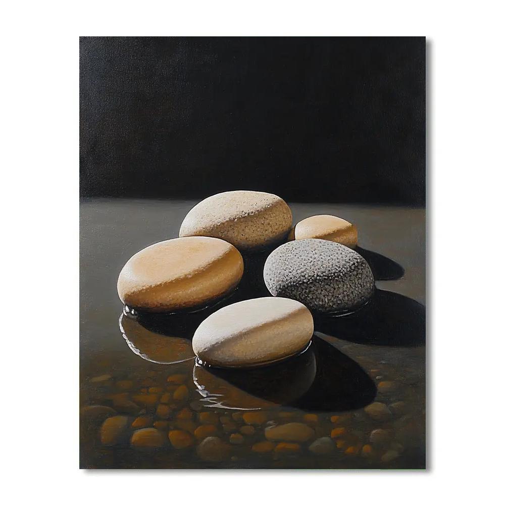Caravaggio Inspired Serene River Stone paint by number