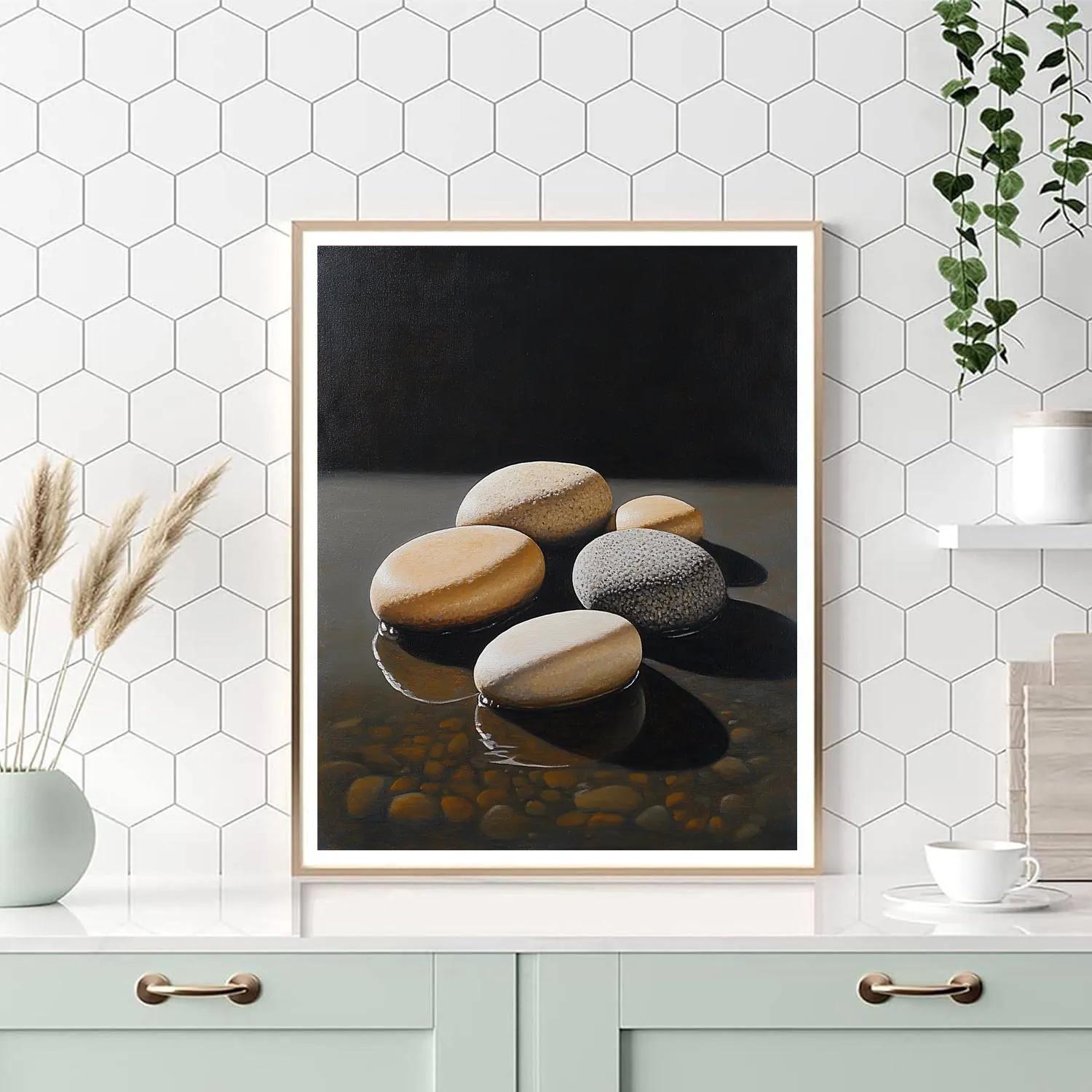 Caravaggio Inspired Serene River Stone paint by number