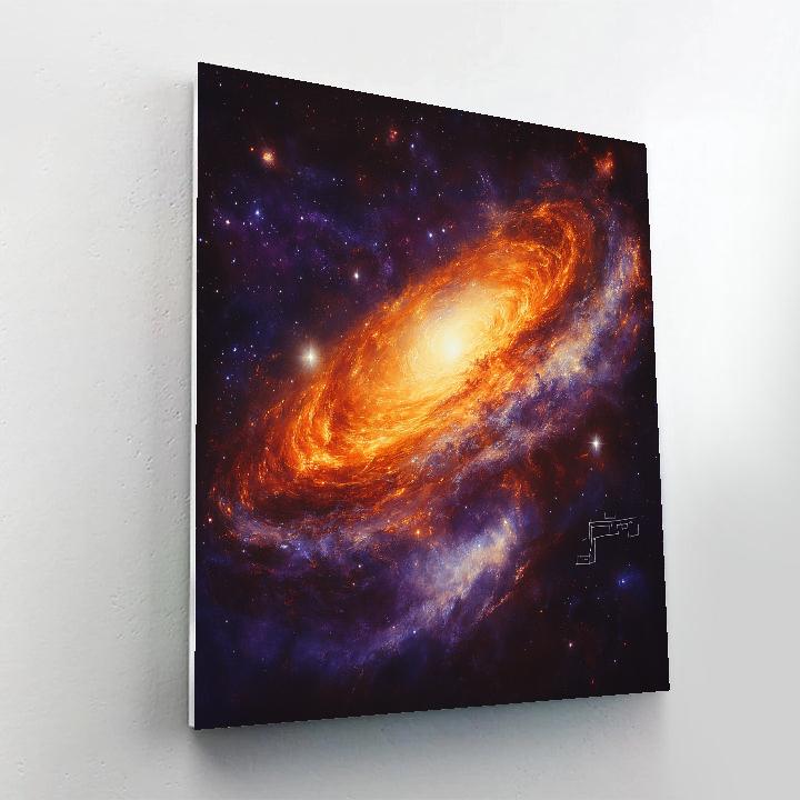 Michelangelo Inspired Nebula Drift paint by number