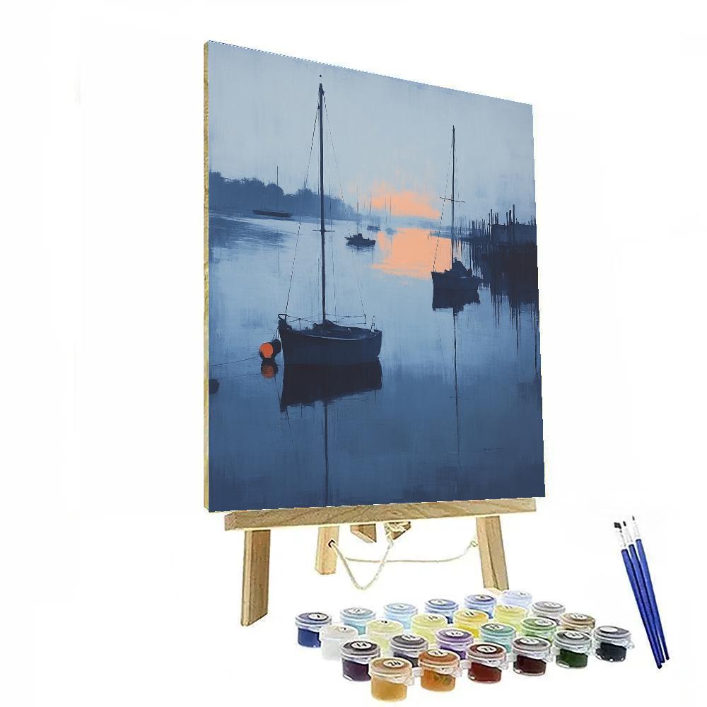 Edgar Degas Inspired Harbor Fog Harmonies paint by number