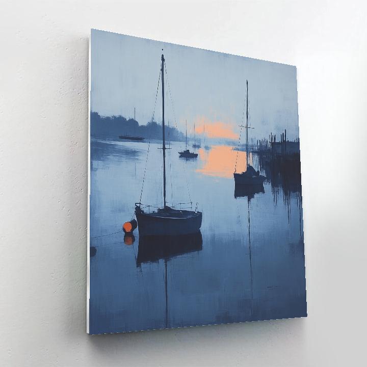 Edgar Degas Inspired Harbor Fog Harmonies paint by number