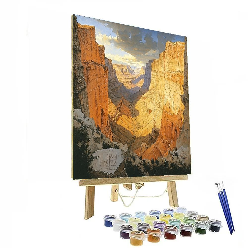 Michelangelo Inspired Canyon Echo paint by color