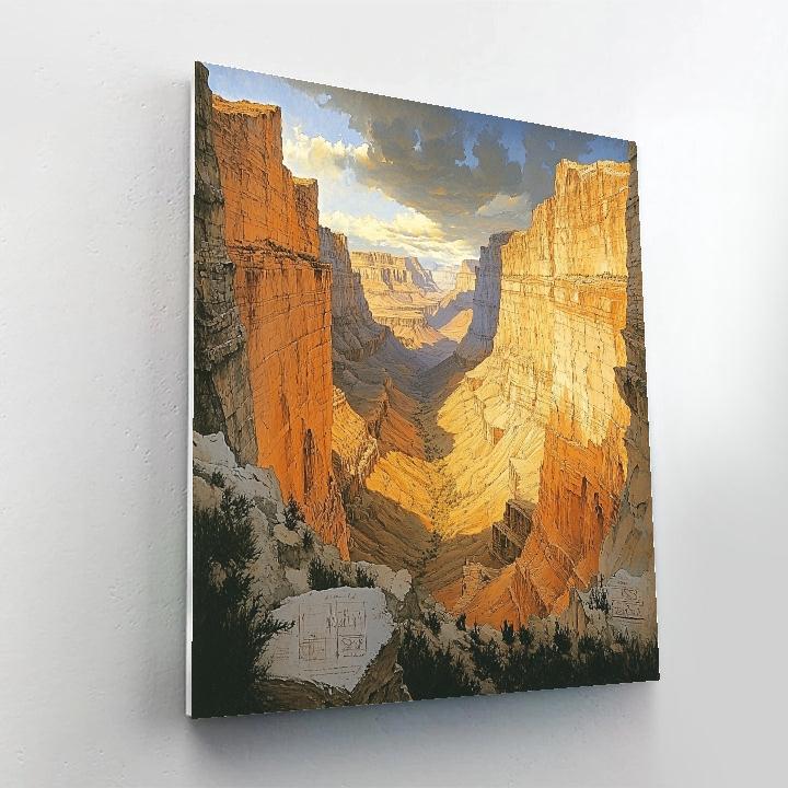 Michelangelo Inspired Canyon Echo paint by color