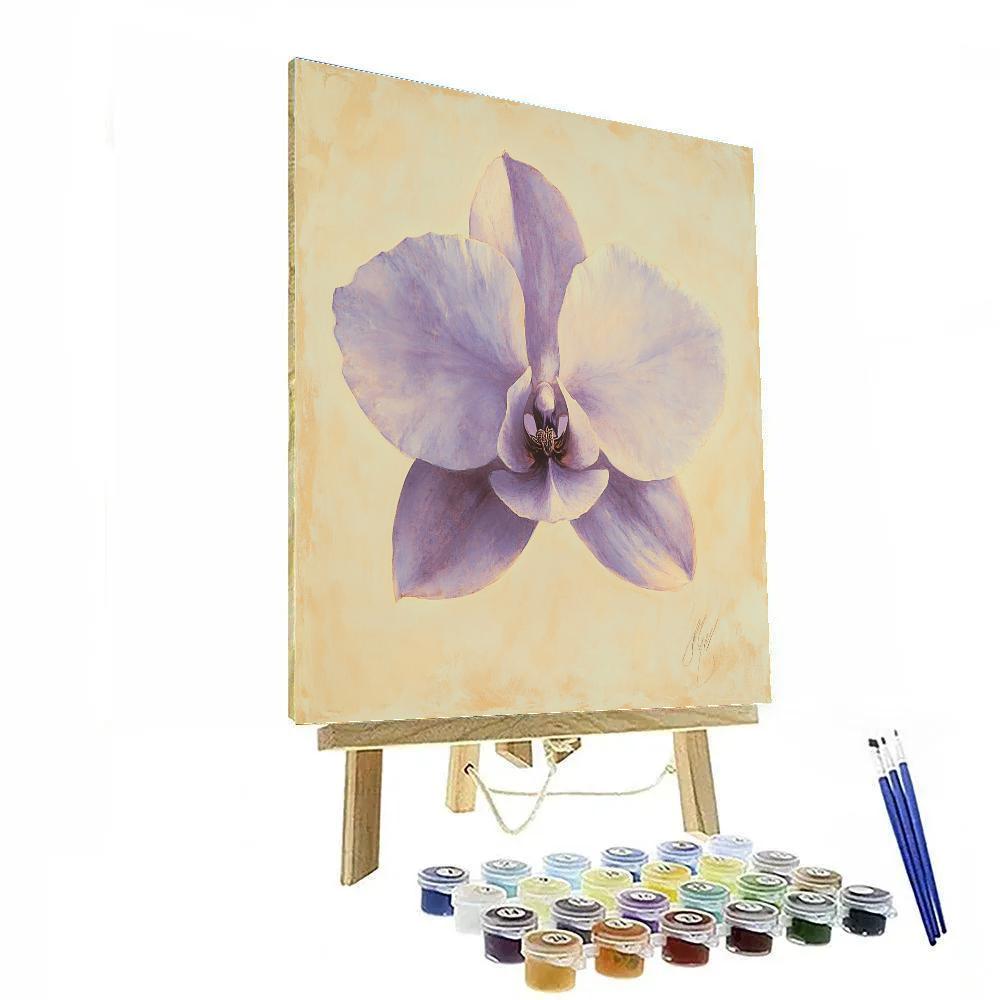 Leonardo Da Vinci Inspired Celestial Orchid Study paint by number