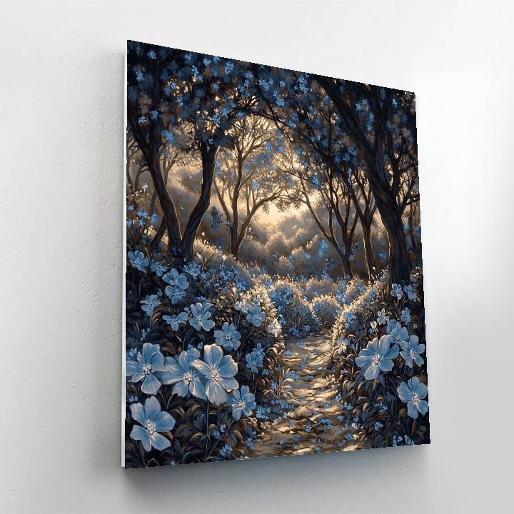 Michelangelo Inspired Midnight Garden Numbered painting kits