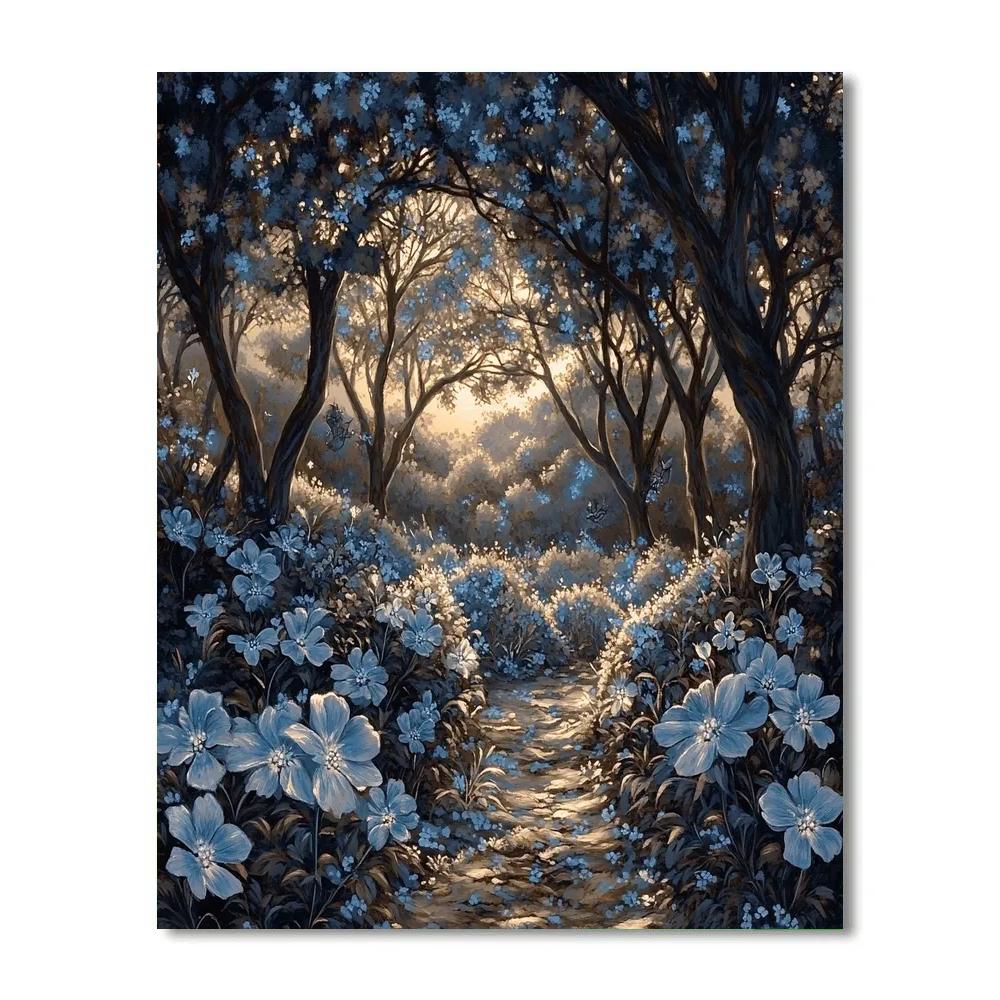 Michelangelo Inspired Midnight Garden Numbered painting kits