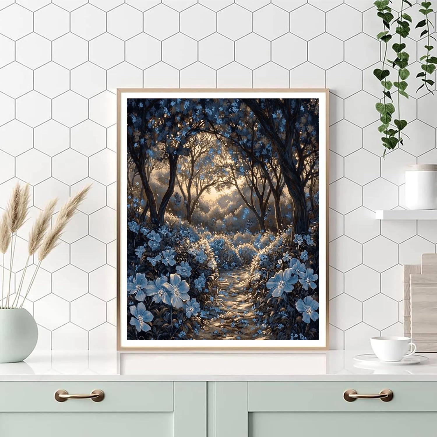 Michelangelo Inspired Midnight Garden Numbered painting kits