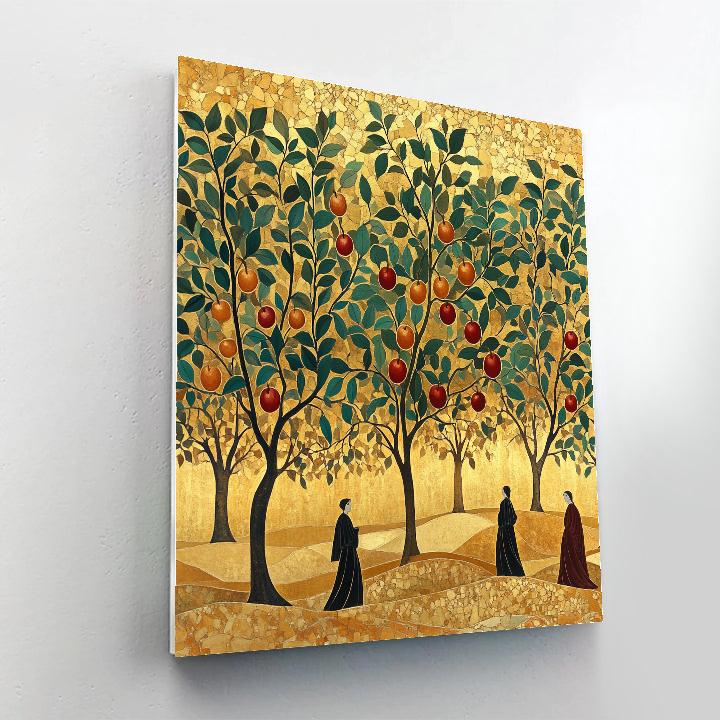 Gustav Klimt Inspired Golden Orchard Painting by numbers kit
