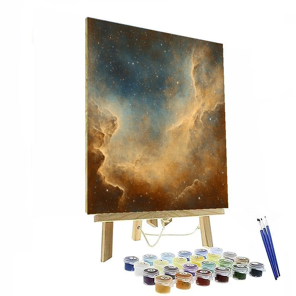 Leonardo Da Vinci Inspired Celestial Nebulae Paint by numbers art