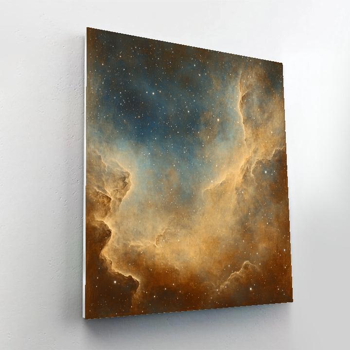 Leonardo Da Vinci Inspired Celestial Nebulae Paint by numbers art