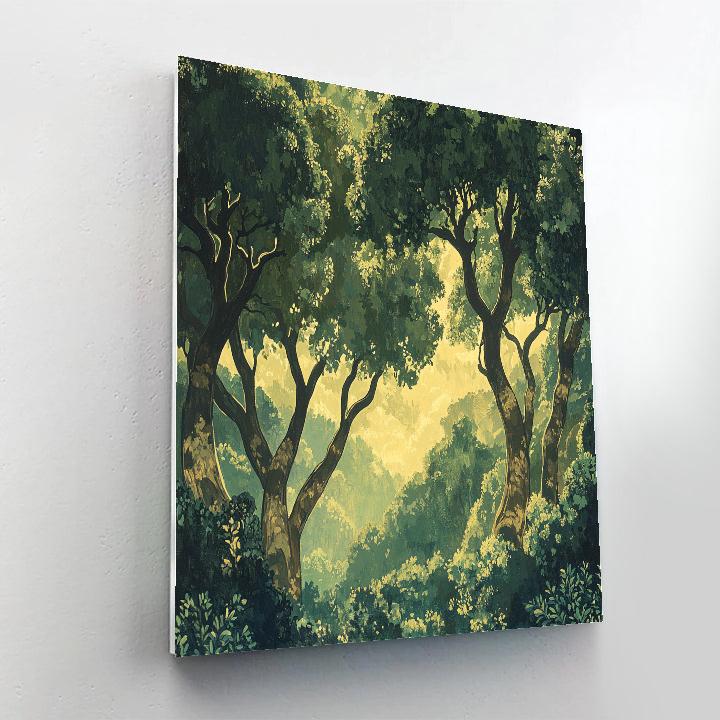 Michelangelo Inspired Mystic Forest painting number kit