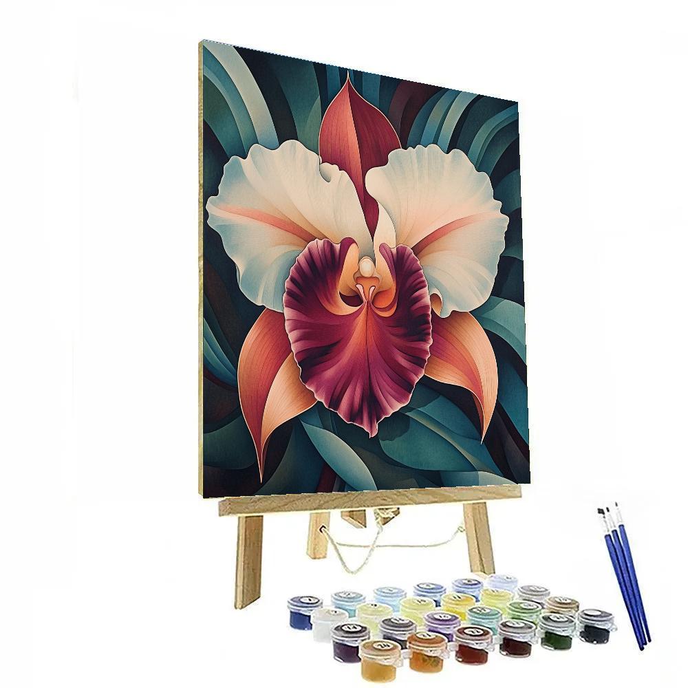 Georgia OKeeffe Inspired Desert Orchid Numbered painting kits