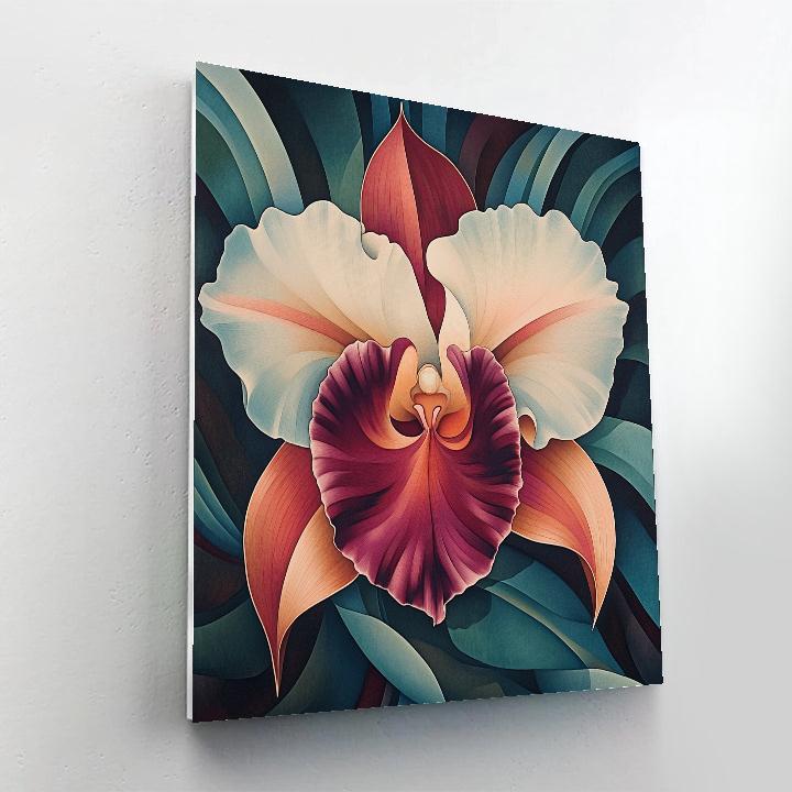 Georgia OKeeffe Inspired Desert Orchid Numbered painting kits