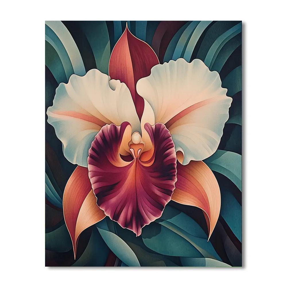 Georgia OKeeffe Inspired Desert Orchid Numbered painting kits