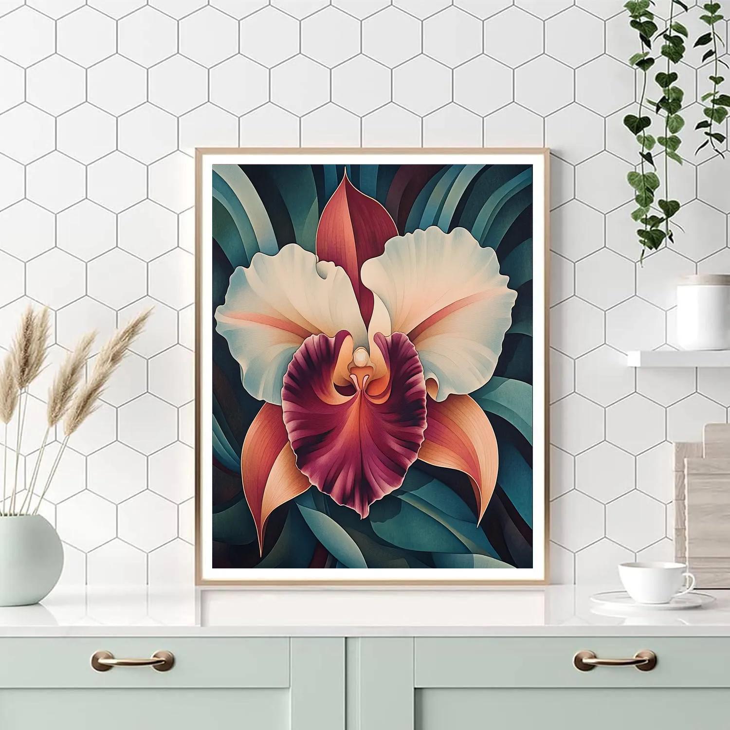 Georgia OKeeffe Inspired Desert Orchid Numbered painting kits