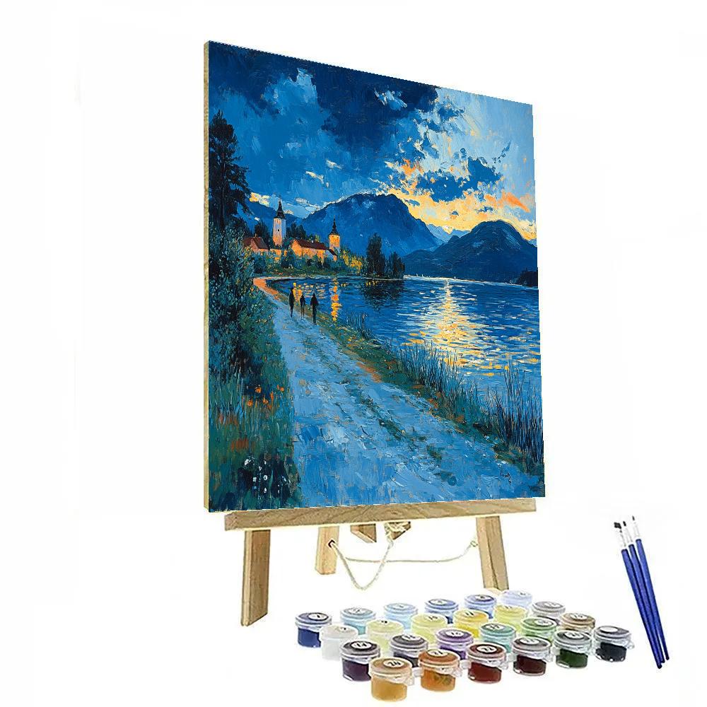 Edvard Munch Inspired Stormy Lake Painting by numbers kit