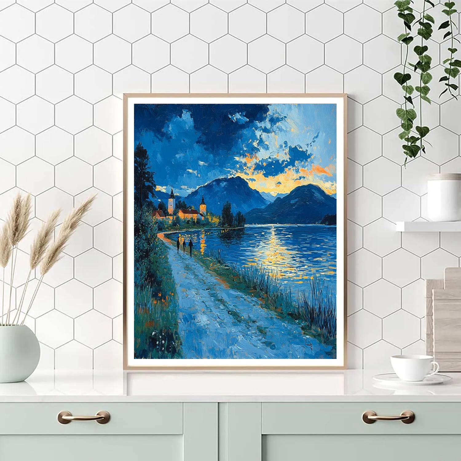Edvard Munch Inspired Stormy Lake Painting by numbers kit