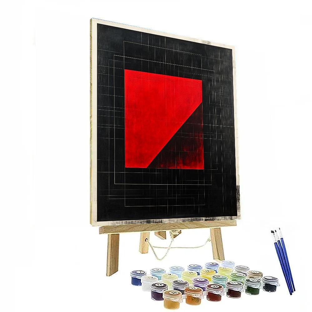 Kazimir Malevich Inspired Cosmic Square Symphony painting number kit
