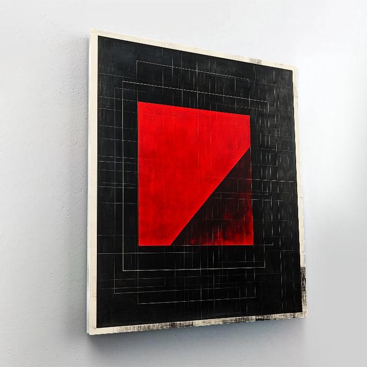 Kazimir Malevich Inspired Cosmic Square Symphony painting number kit