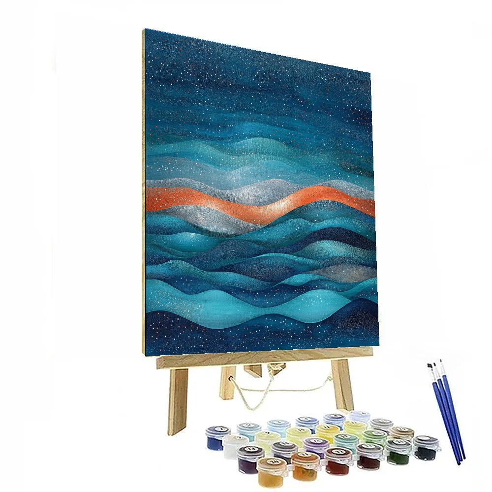 Georges Seurat Inspired Nebula Dunes Numbered painting kits