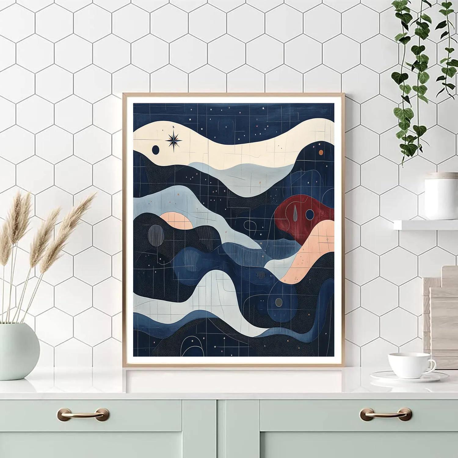 Paul Klee Inspired Midnight Cartography Paint by numbers kits