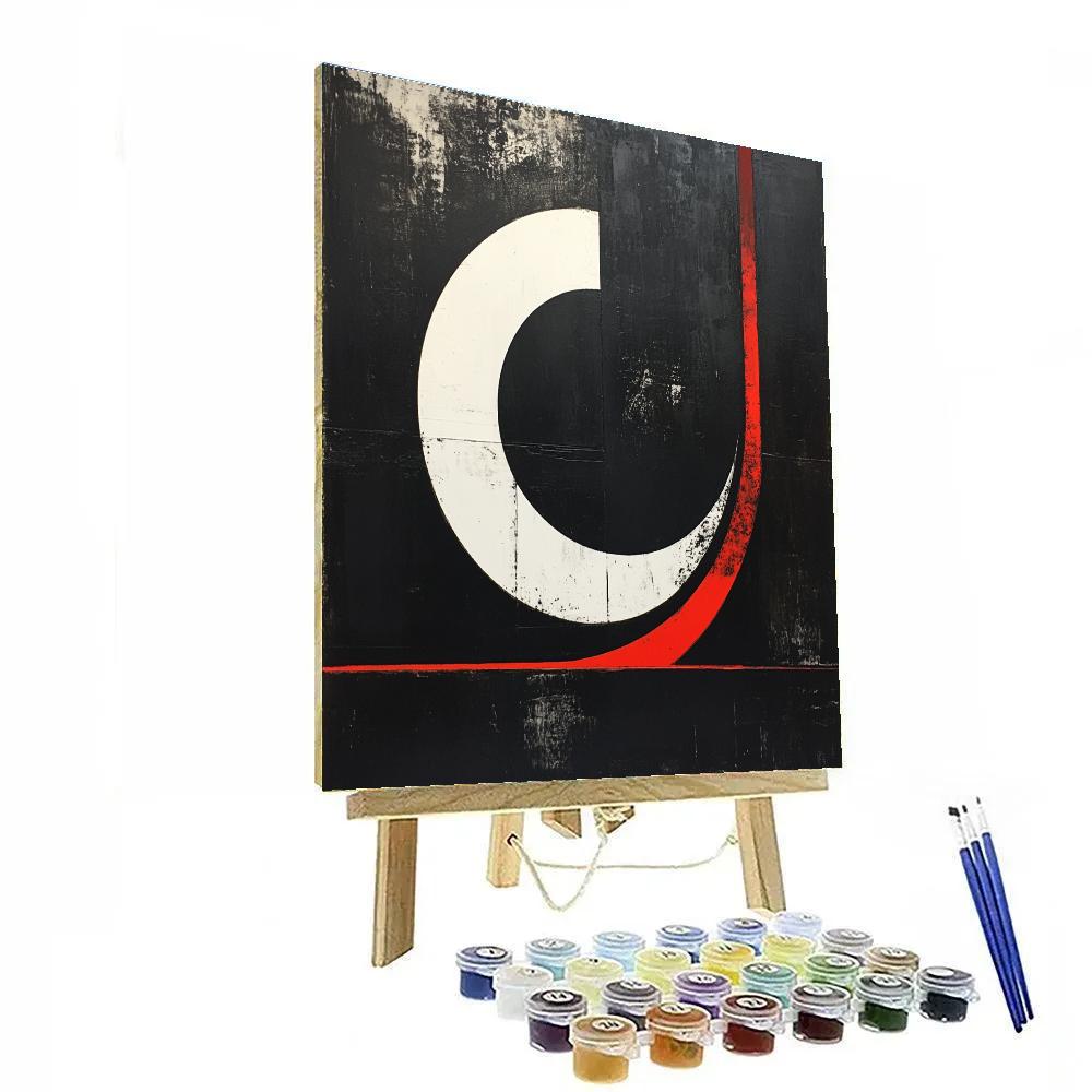 Kazimir Malevich Inspired Silent Orb Translation Numbered painting kits