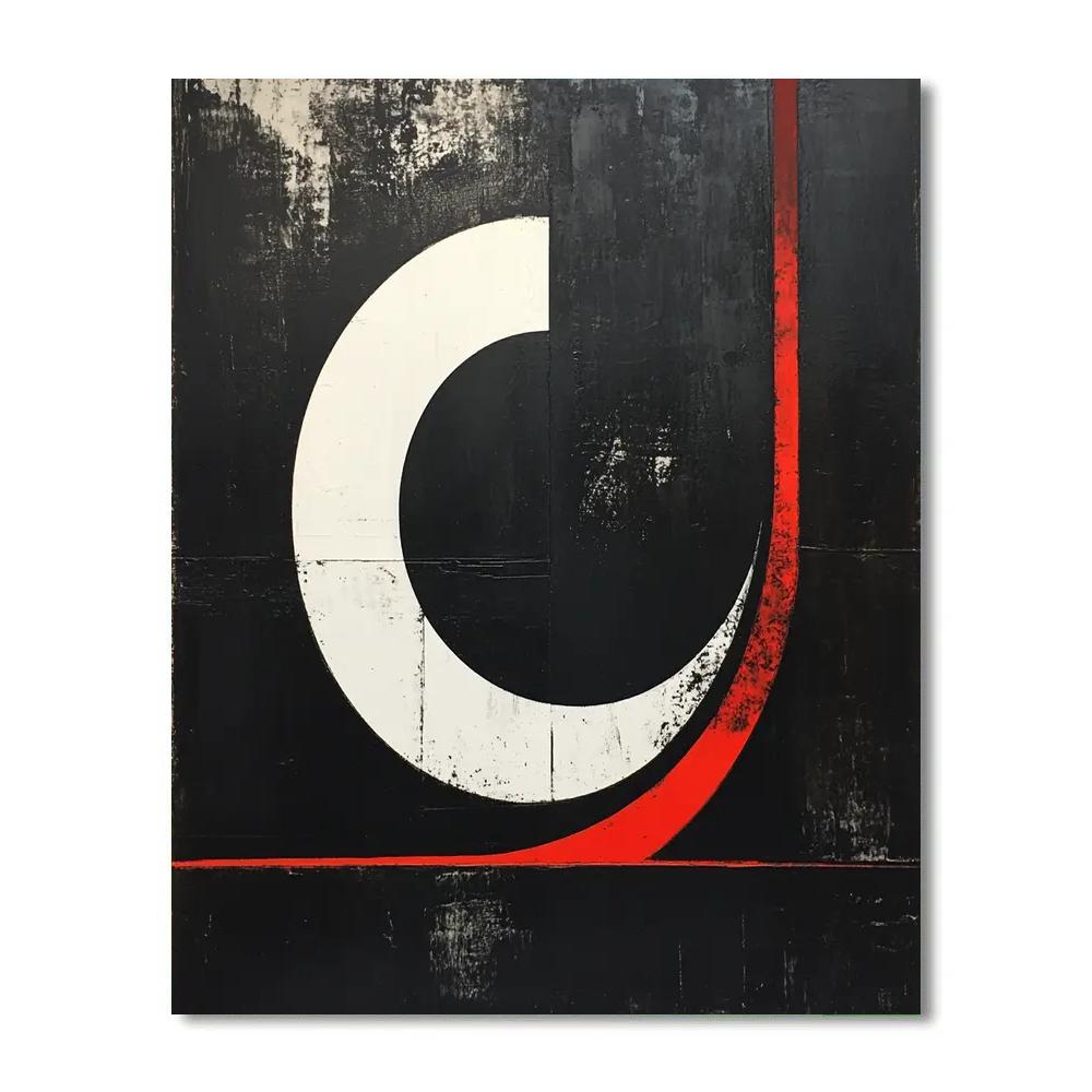 Kazimir Malevich Inspired Silent Orb Translation Numbered painting kits