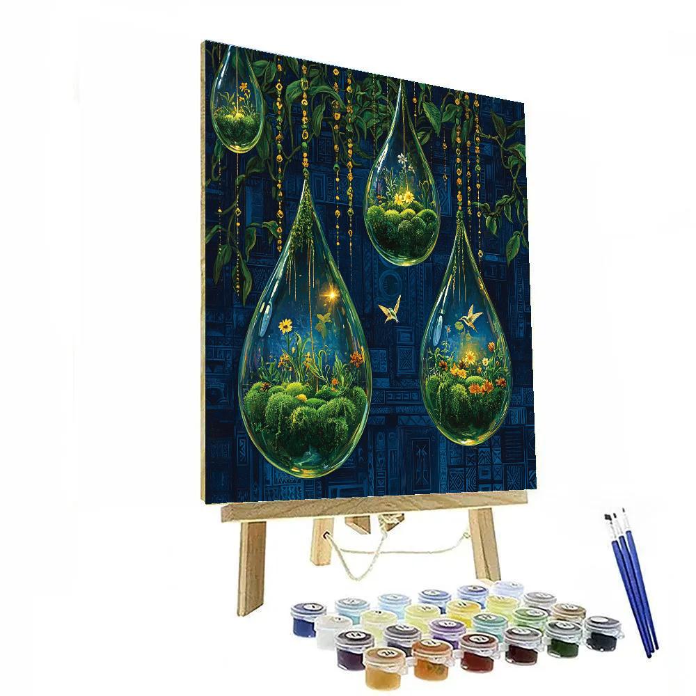 Frida Kahlo Inspired Teardrop Garden Numbered painting kits