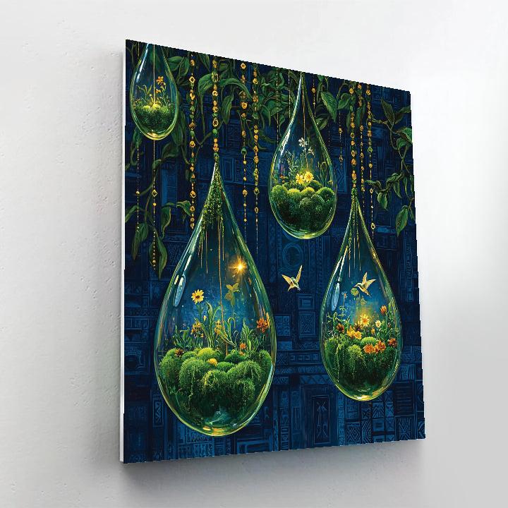 Frida Kahlo Inspired Teardrop Garden Numbered painting kits
