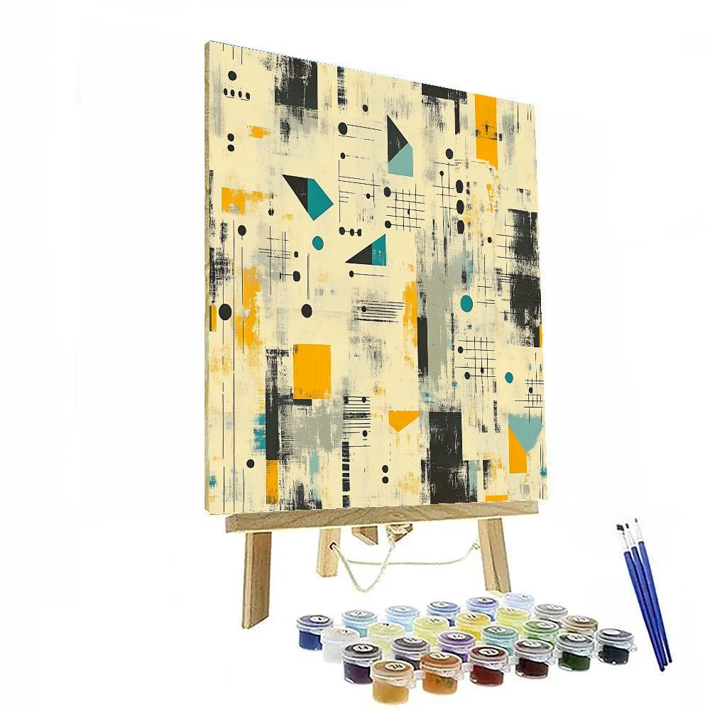 Paul Klee Inspired Echoes Of Rhythm Number painting