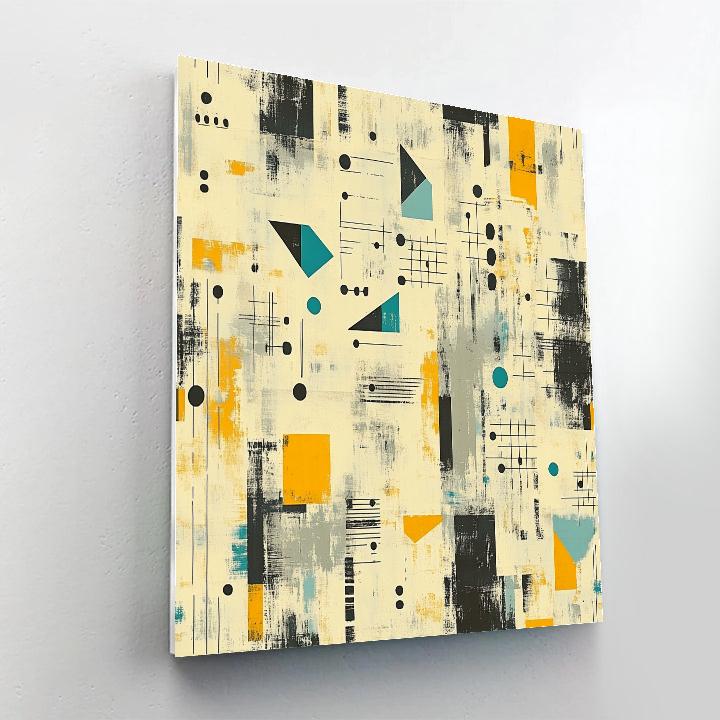 Paul Klee Inspired Echoes Of Rhythm Number painting