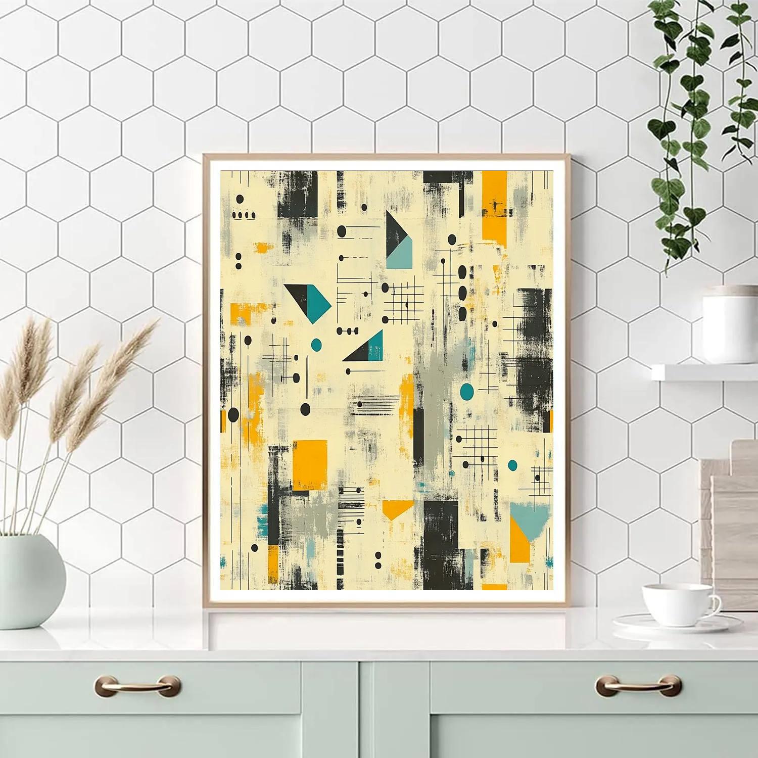 Paul Klee Inspired Echoes Of Rhythm Number painting