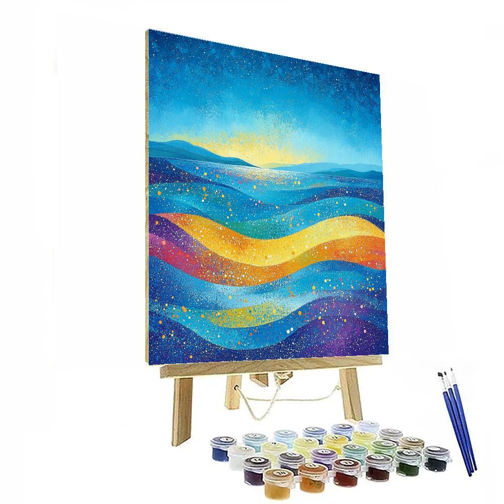 Georges Seurat Inspired Chromatic Tides Paint by numbers art