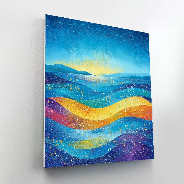 Georges Seurat Inspired Chromatic Tides Paint by numbers art