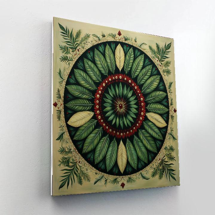 Frida Kahlo Inspired Winged Flora Mandala Paint by numbers kits