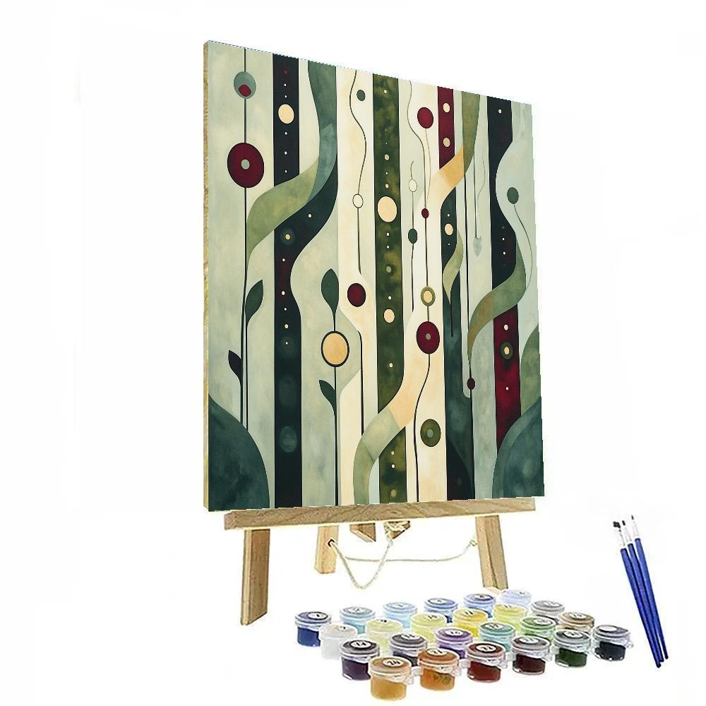 Paul Klee Inspired Mechanical Meadow Numbered painting kits