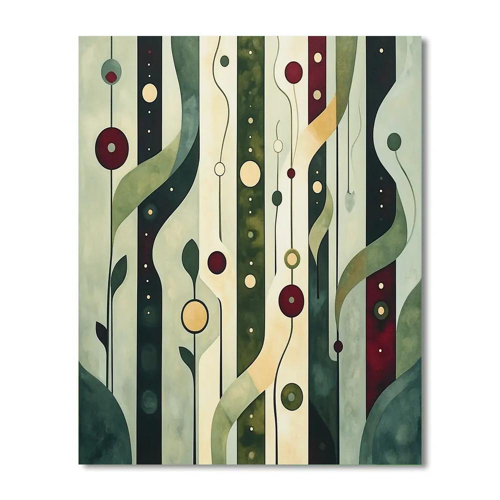 Paul Klee Inspired Mechanical Meadow Numbered painting kits