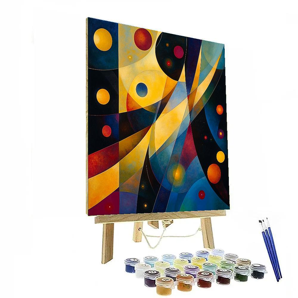 Wassily Kandinsky Inspired Cosmic Symphony painting number kit
