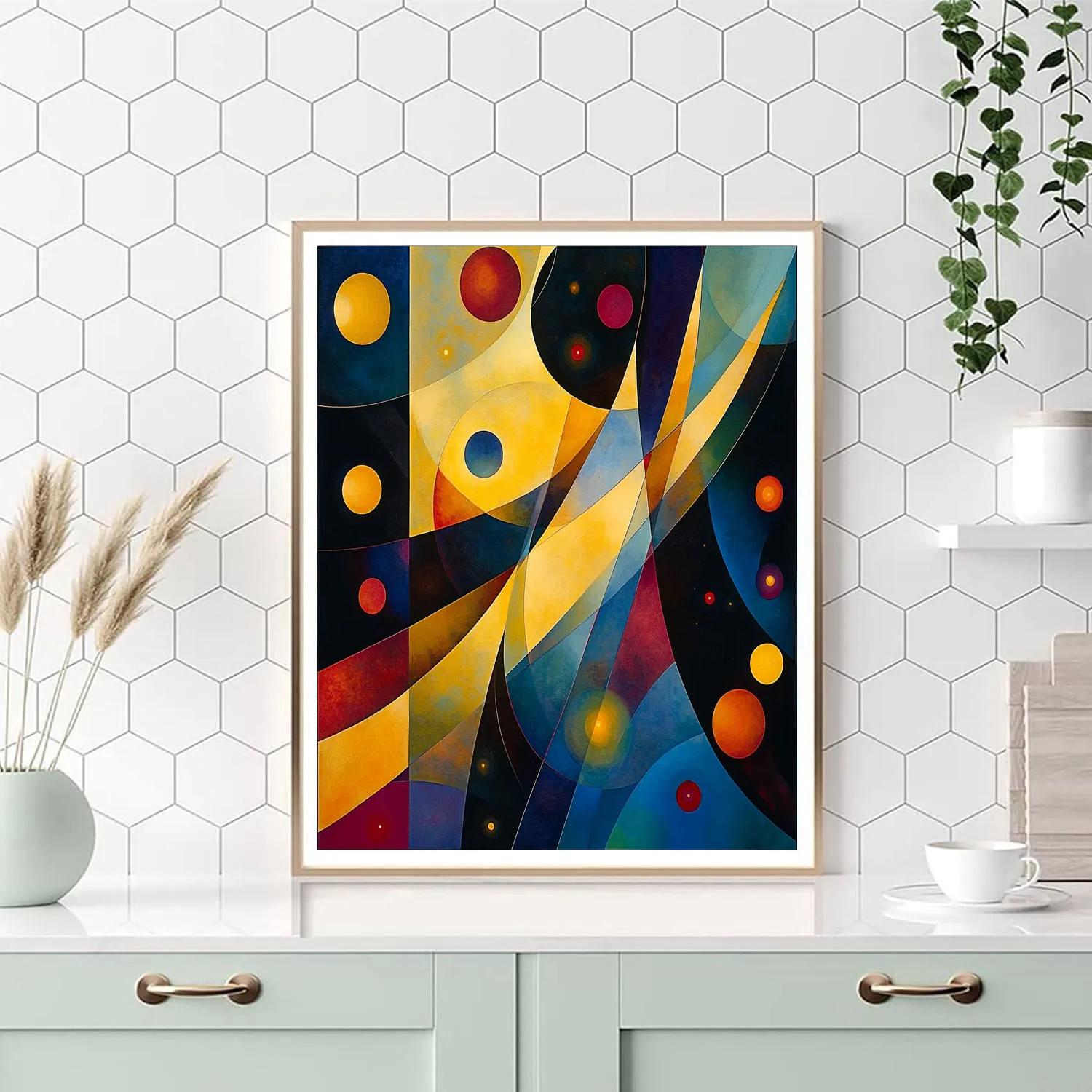Wassily Kandinsky Inspired Cosmic Symphony painting number kit
