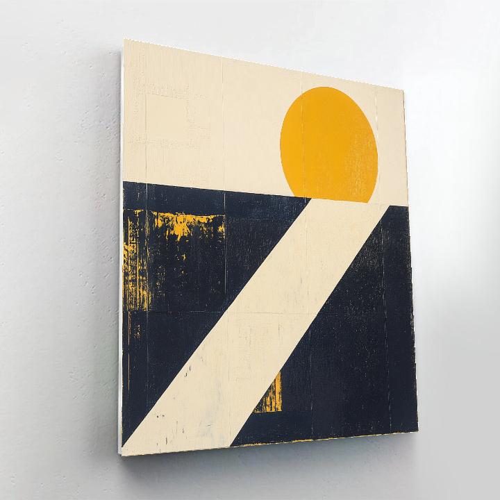 Kazimir Malevich Inspired Tilted Plane Resonance Paint by numbers art