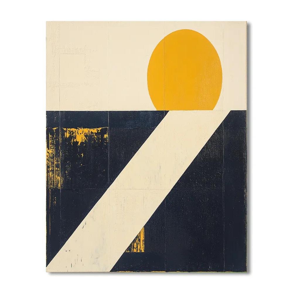 Kazimir Malevich Inspired Tilted Plane Resonance Paint by numbers art