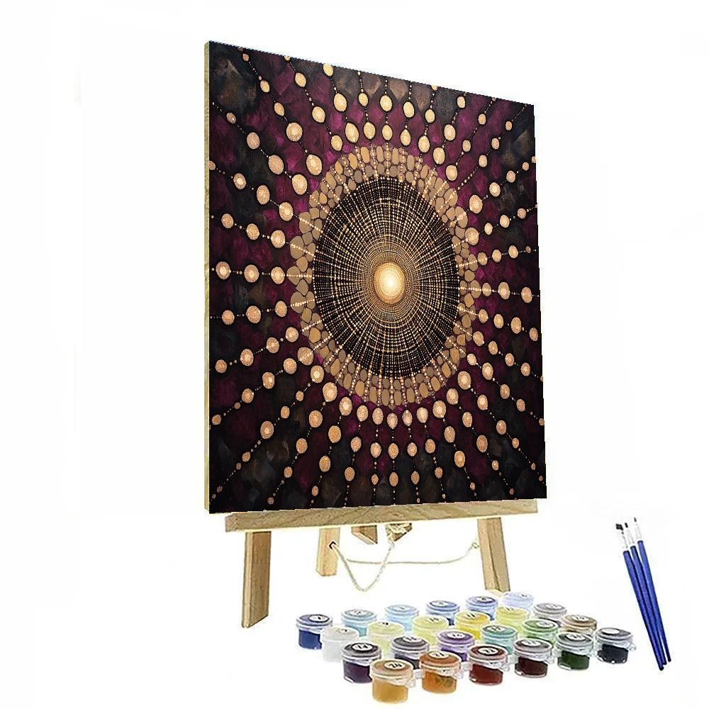 Georges Seurat Inspired Stellar Lattice Paint by numbers kits