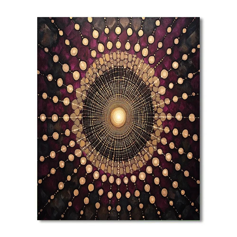 Georges Seurat Inspired Stellar Lattice Paint by numbers kits