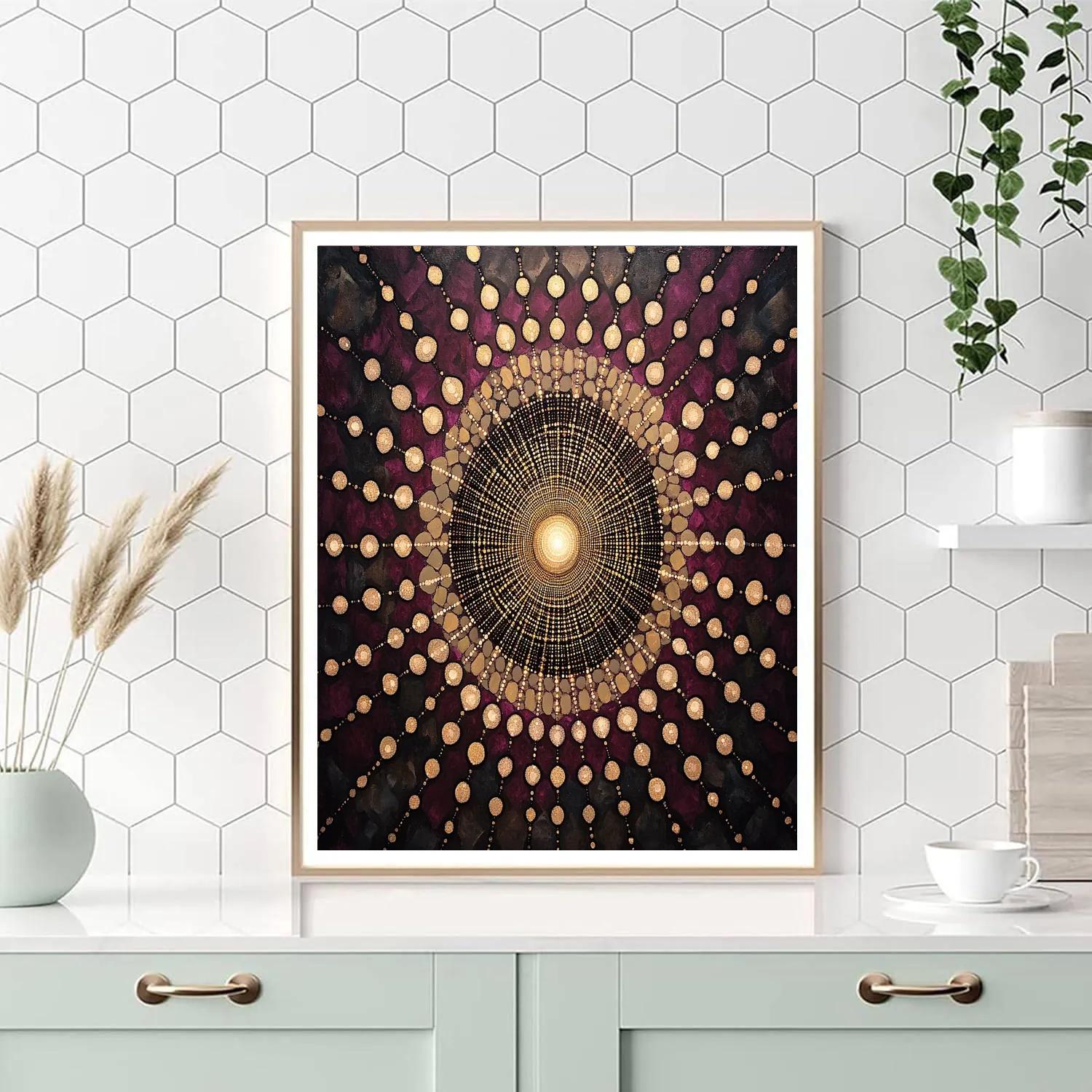 Georges Seurat Inspired Stellar Lattice Paint by numbers kits