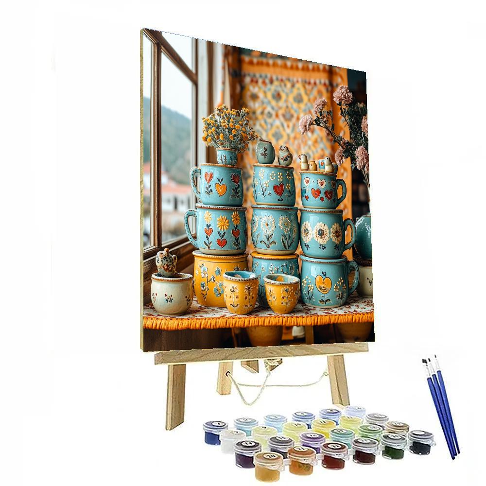 Frida Kahlo Inspired Ceramic Garden Of Echoes Painting by numbers kit
